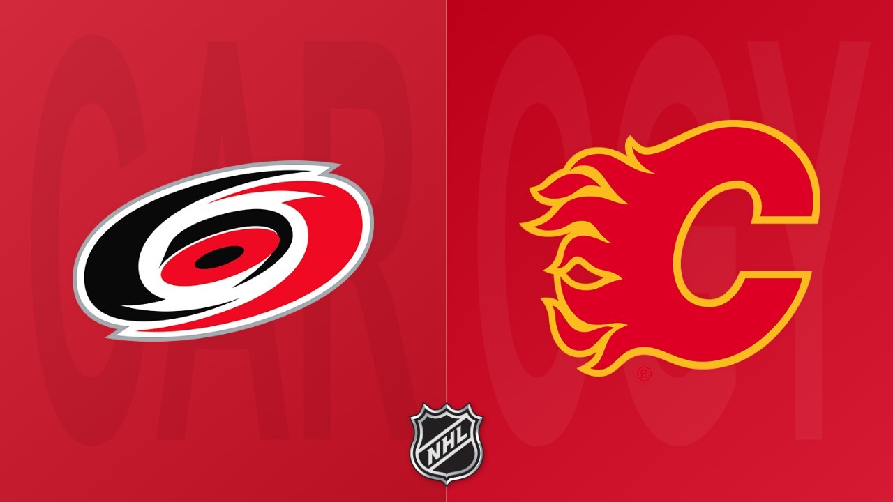 Calgary Flames vs Carolina Hurricanes poster