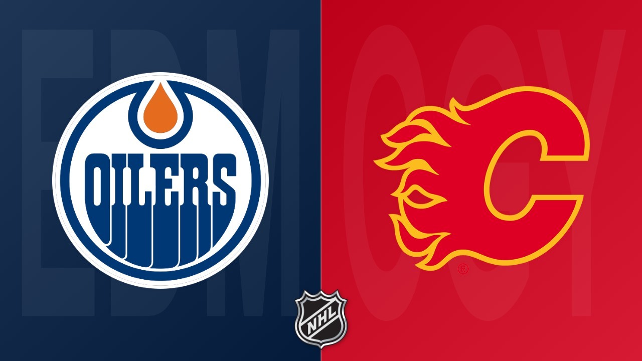 Calgary Flames vs Edmonton Oilers poster