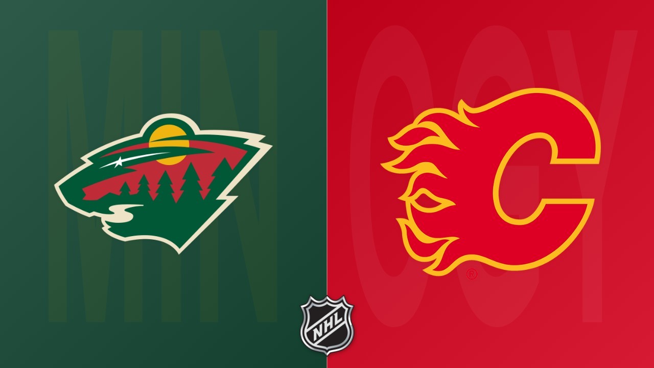 Calgary Flames vs Minnesota Wild poster