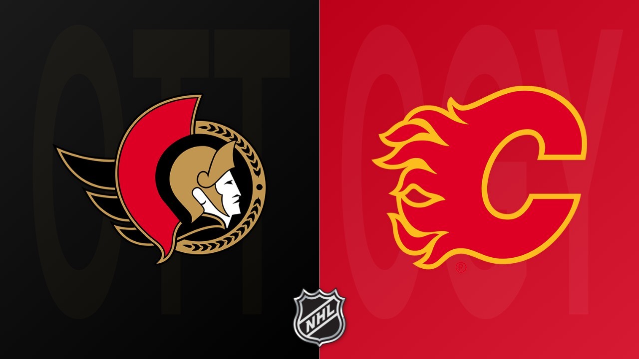 Calgary Flames vs Ottawa Senators poster