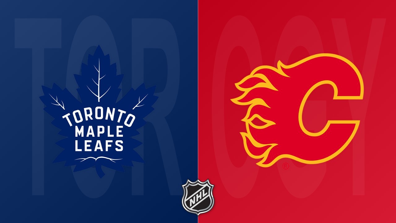 Calgary Flames vs Toronto Maple Leafs poster
