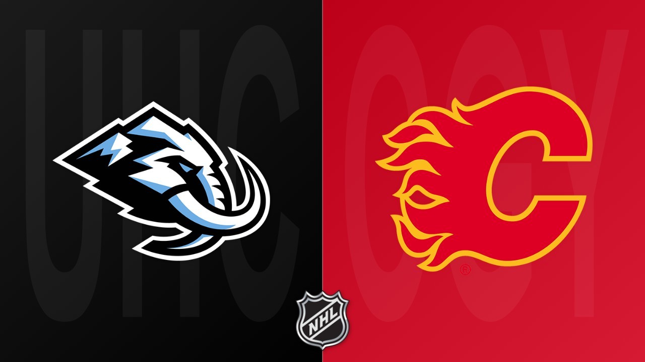 Calgary Flames vs Utah Mammoth poster