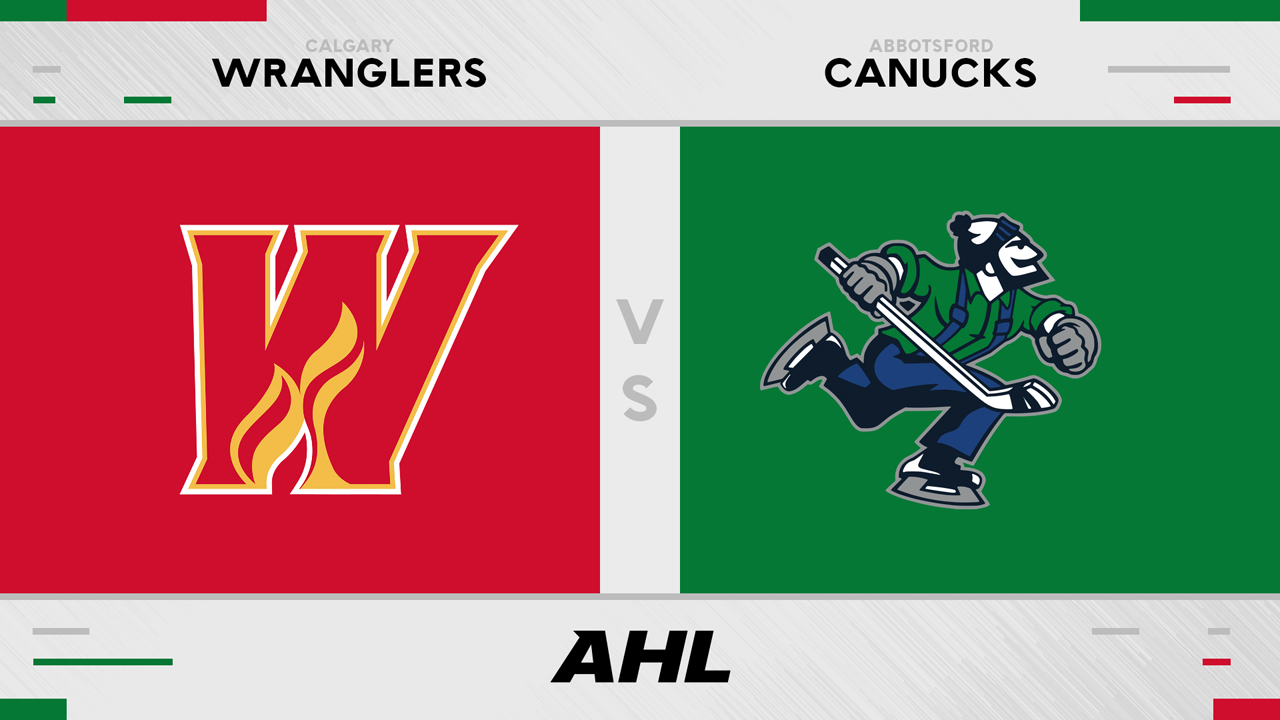 Calgary Wranglers vs Abbotsford Canucks poster