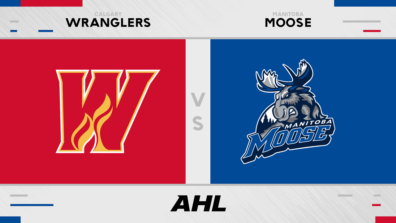 Calgary Wranglers vs Manitoba Moose poster