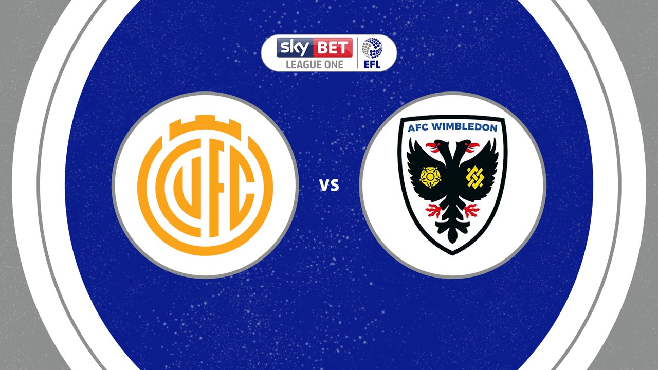 Cambridge United vs AFC Wimbledon poster