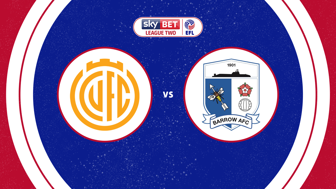 Cambridge United vs Barrow poster