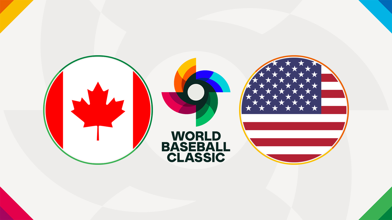 Canada Baseball vs USA Baseball poster