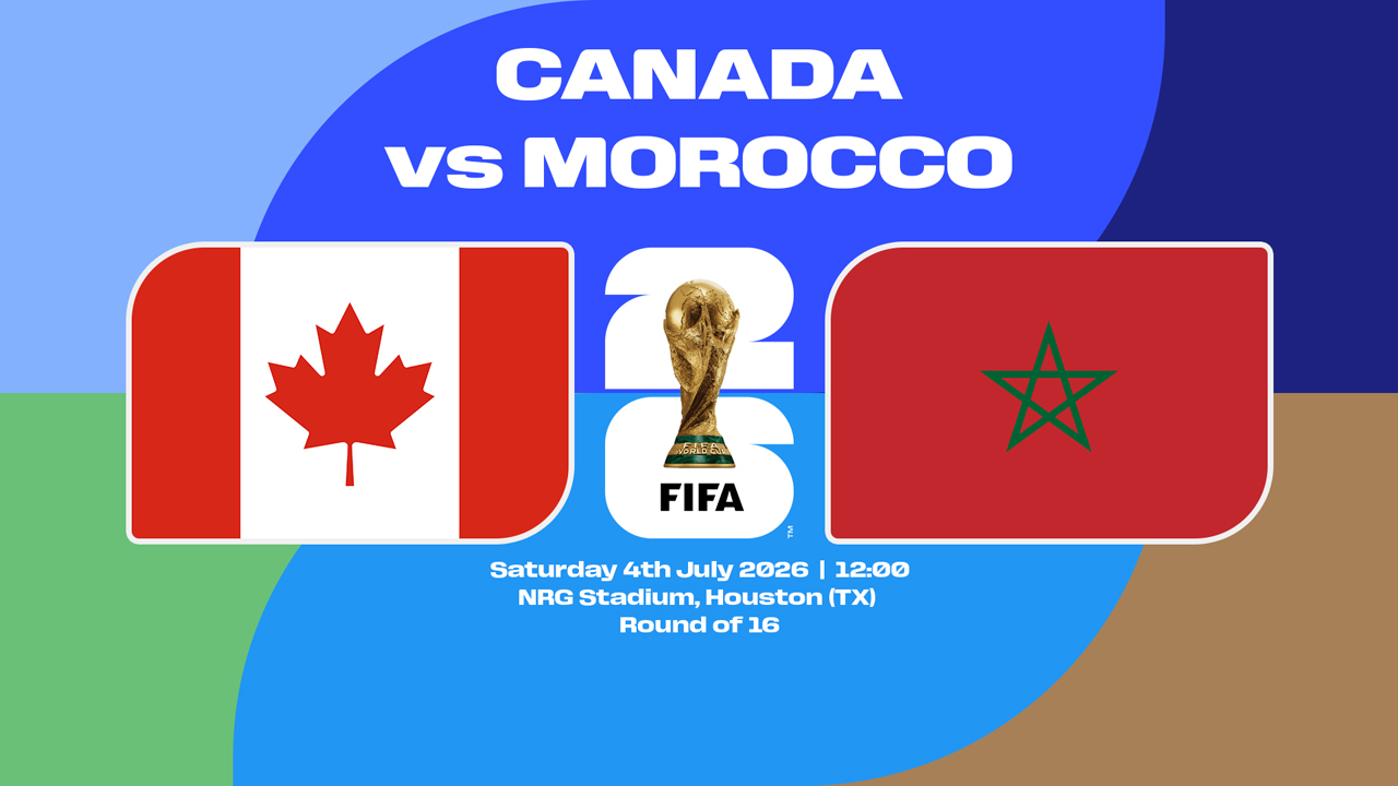 Canada vs Morocco poster