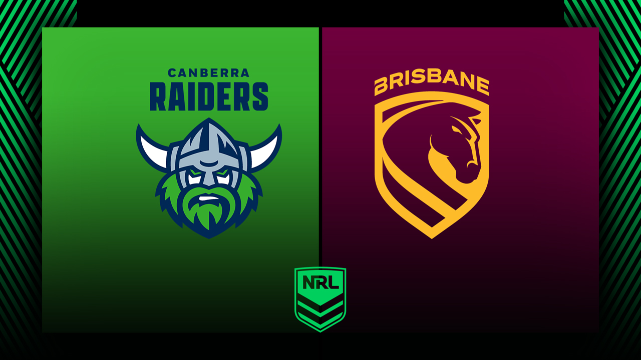 Canberra Raiders vs Brisbane Broncos poster