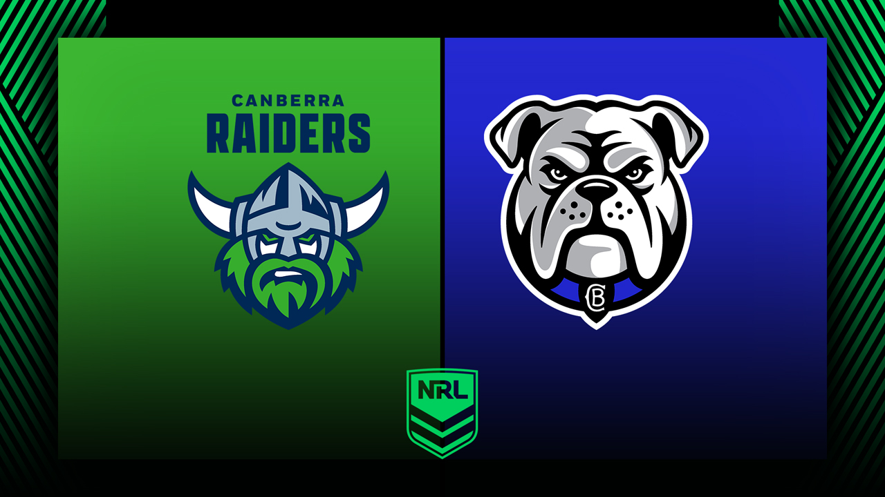 Canberra Raiders vs Canterbury Bankstown Bulldogs poster