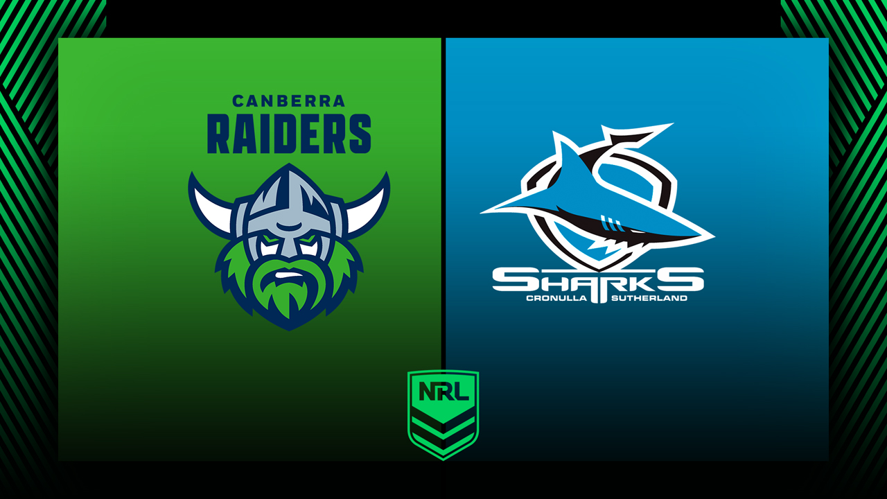 Canberra Raiders vs Cronulla Sharks poster