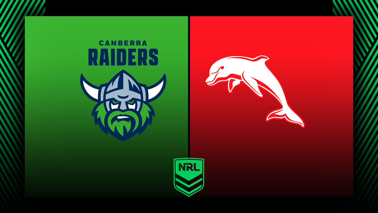 Canberra Raiders vs Dolphins poster