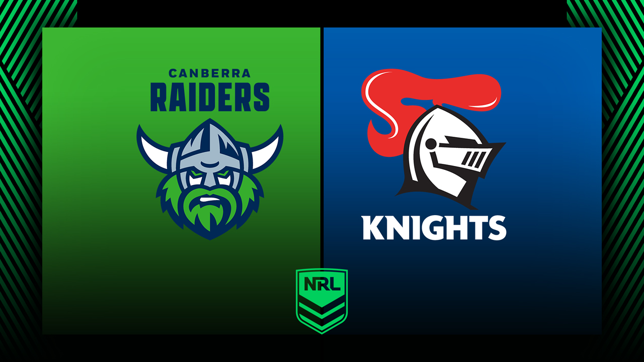 Canberra Raiders vs Newcastle Knights poster