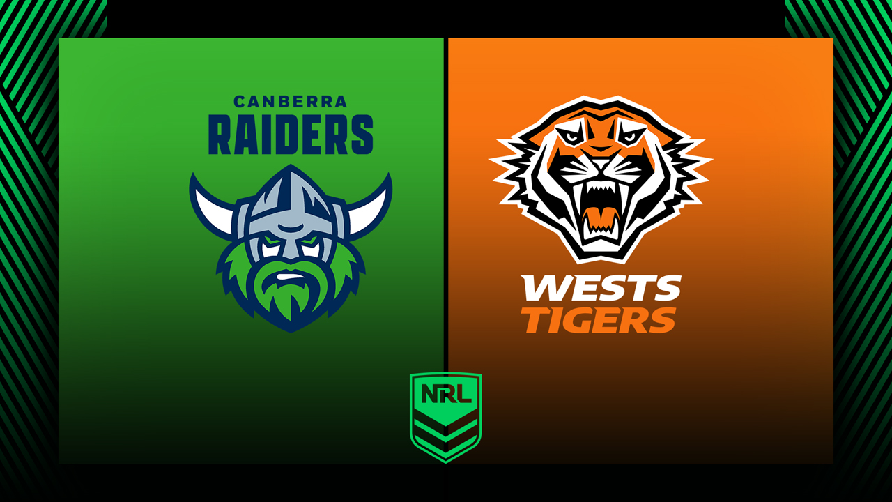 Canberra Raiders vs Wests Tigers poster