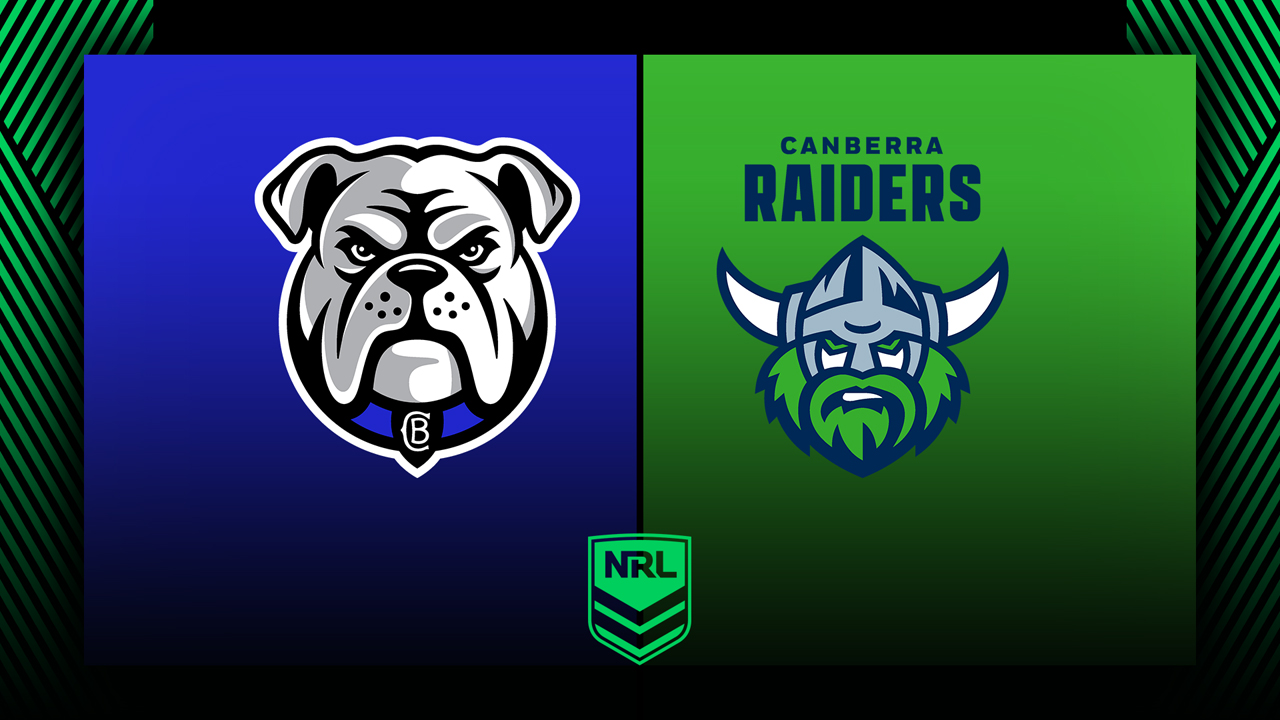 Canterbury Bankstown Bulldogs vs Canberra Raiders poster