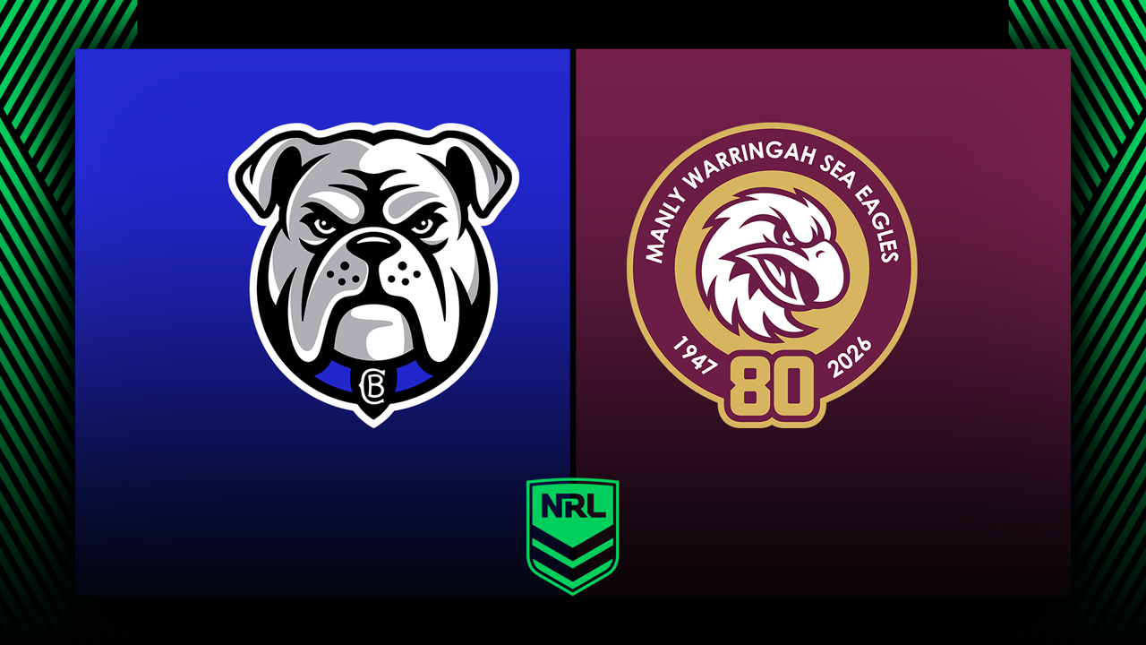Canterbury Bankstown Bulldogs vs Manly Sea Eagles poster