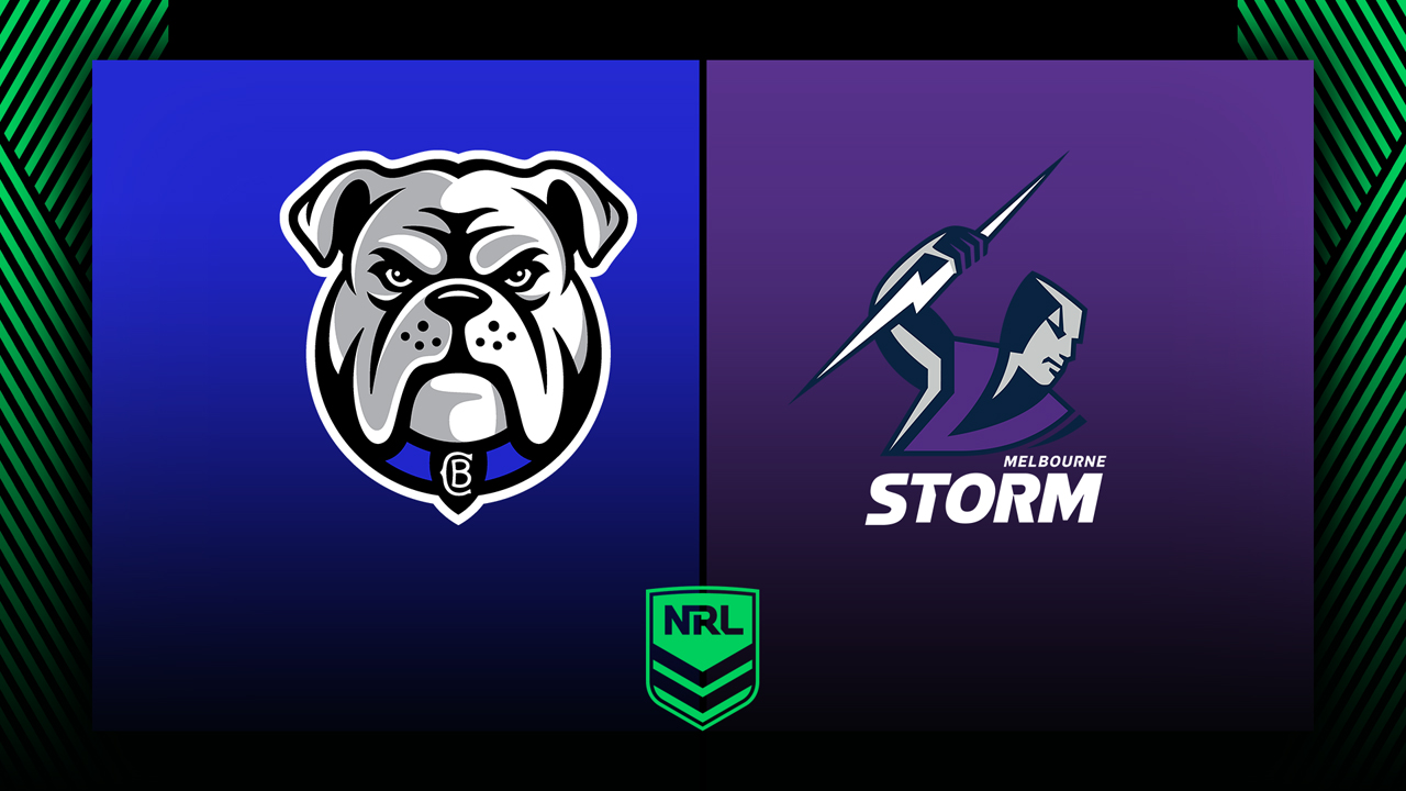 Canterbury Bankstown Bulldogs vs Melbourne Storm poster