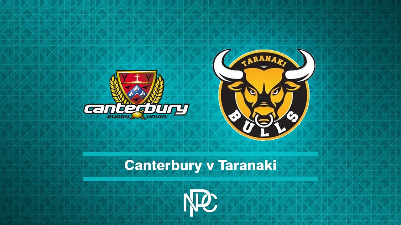 Canterbury vs Taranaki poster