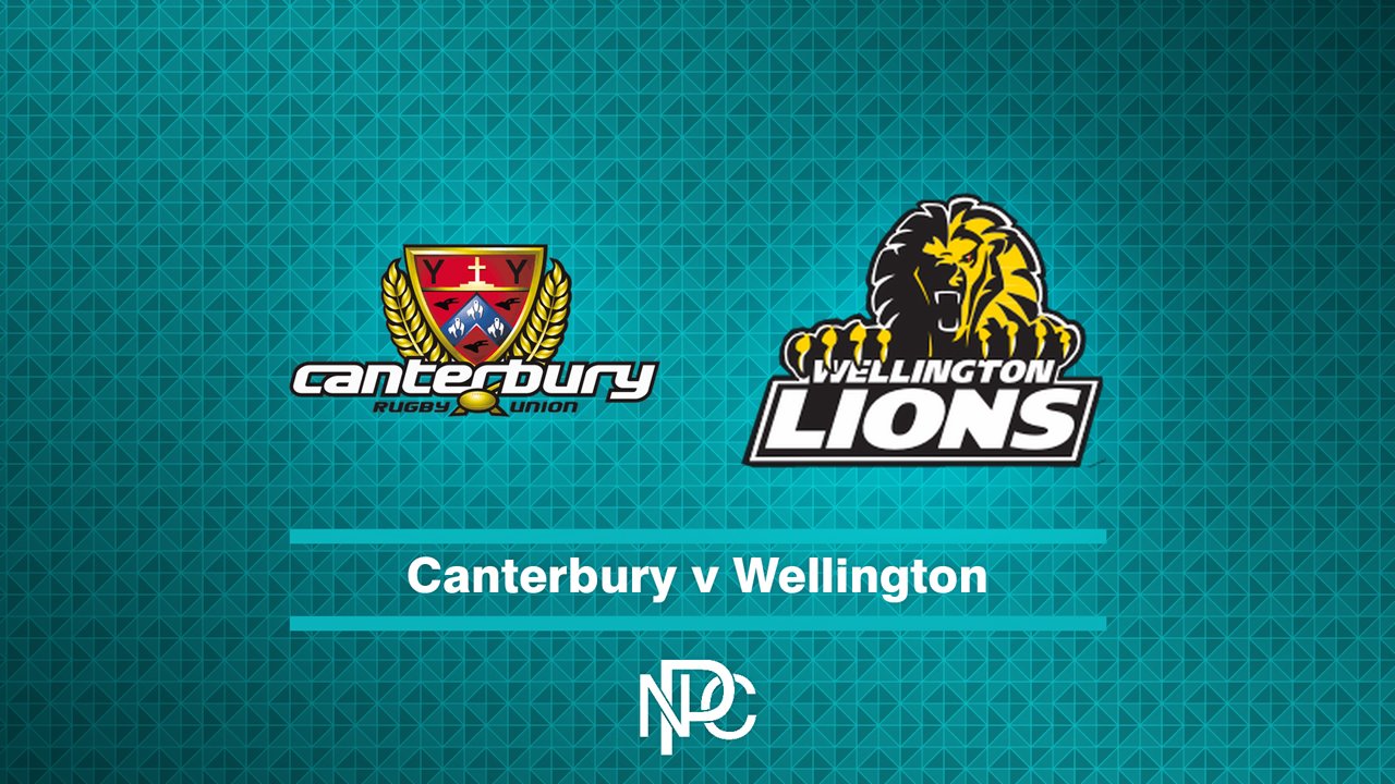 Canterbury vs Wellington poster