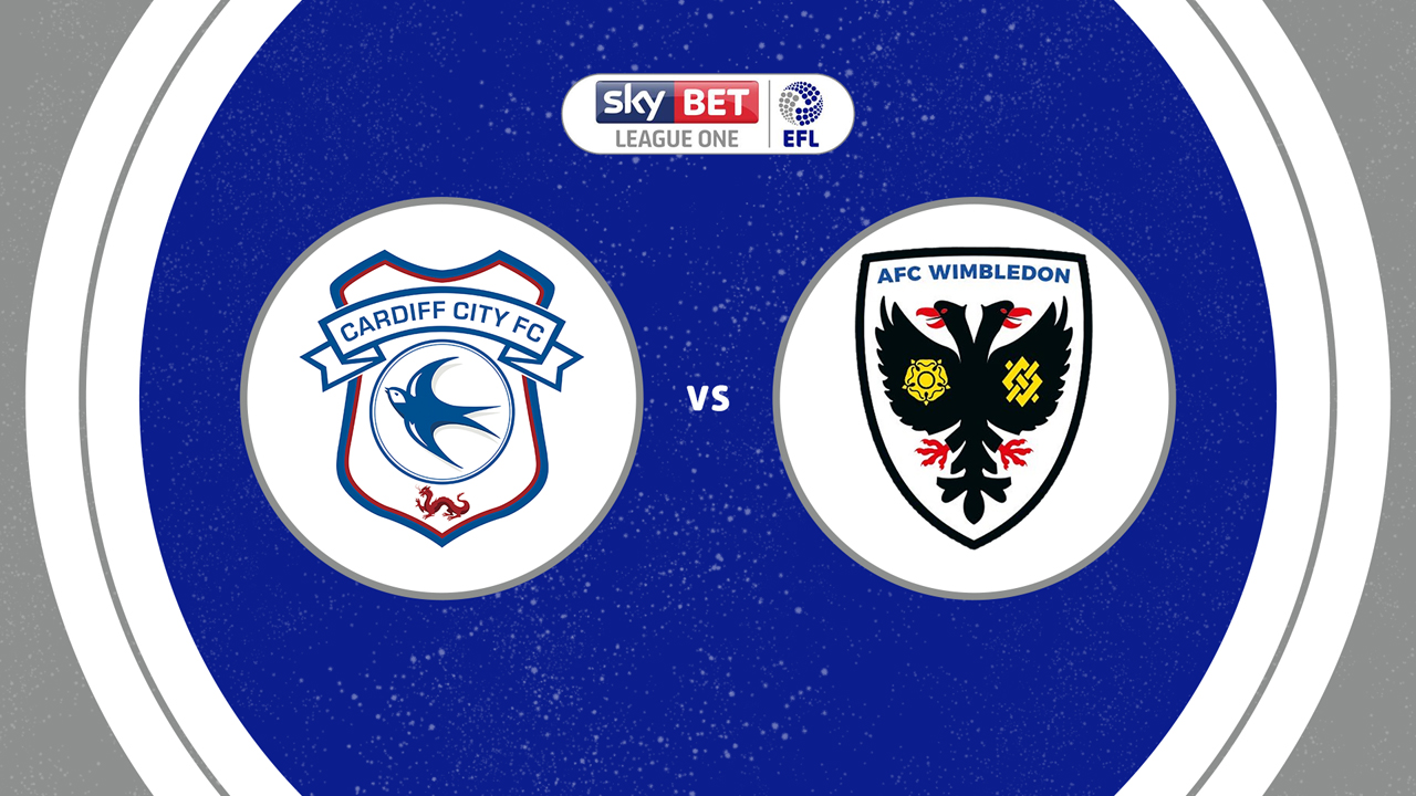 Cardiff City vs AFC Wimbledon poster
