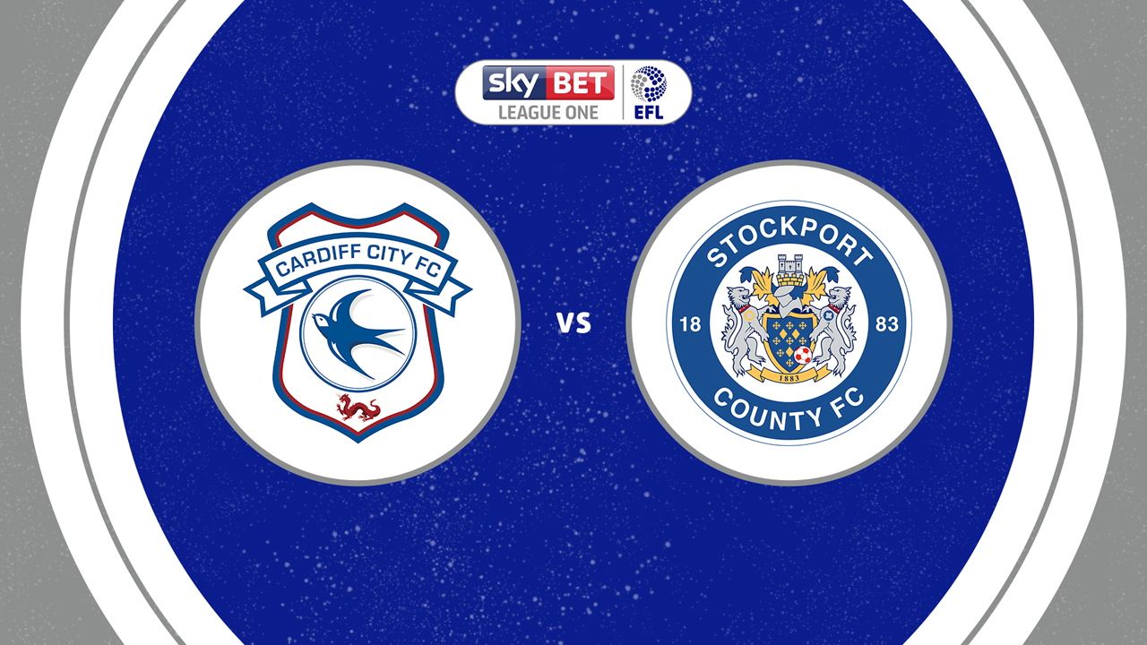 Cardiff City vs Stockport County poster