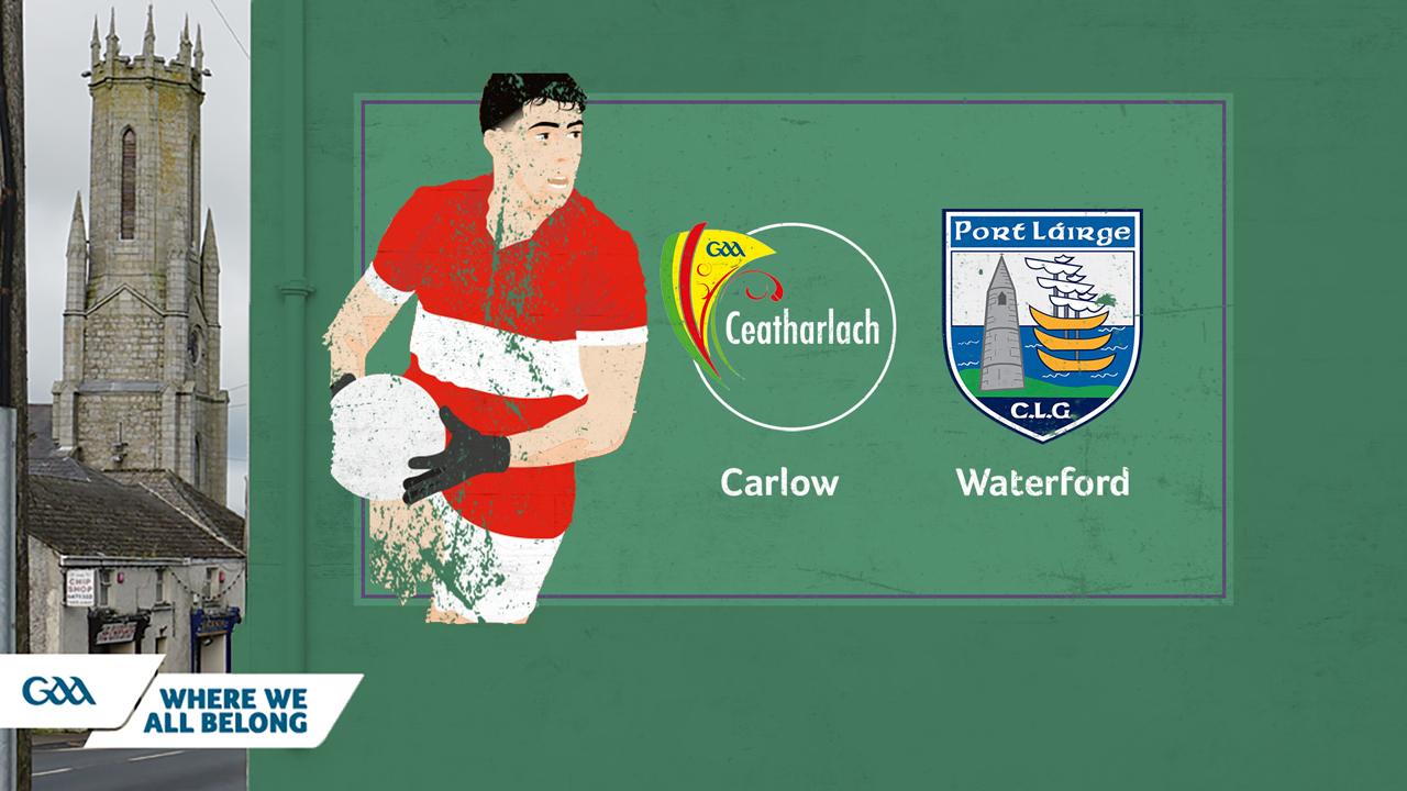 Carlow GAA Football vs Waterford GAA Football poster