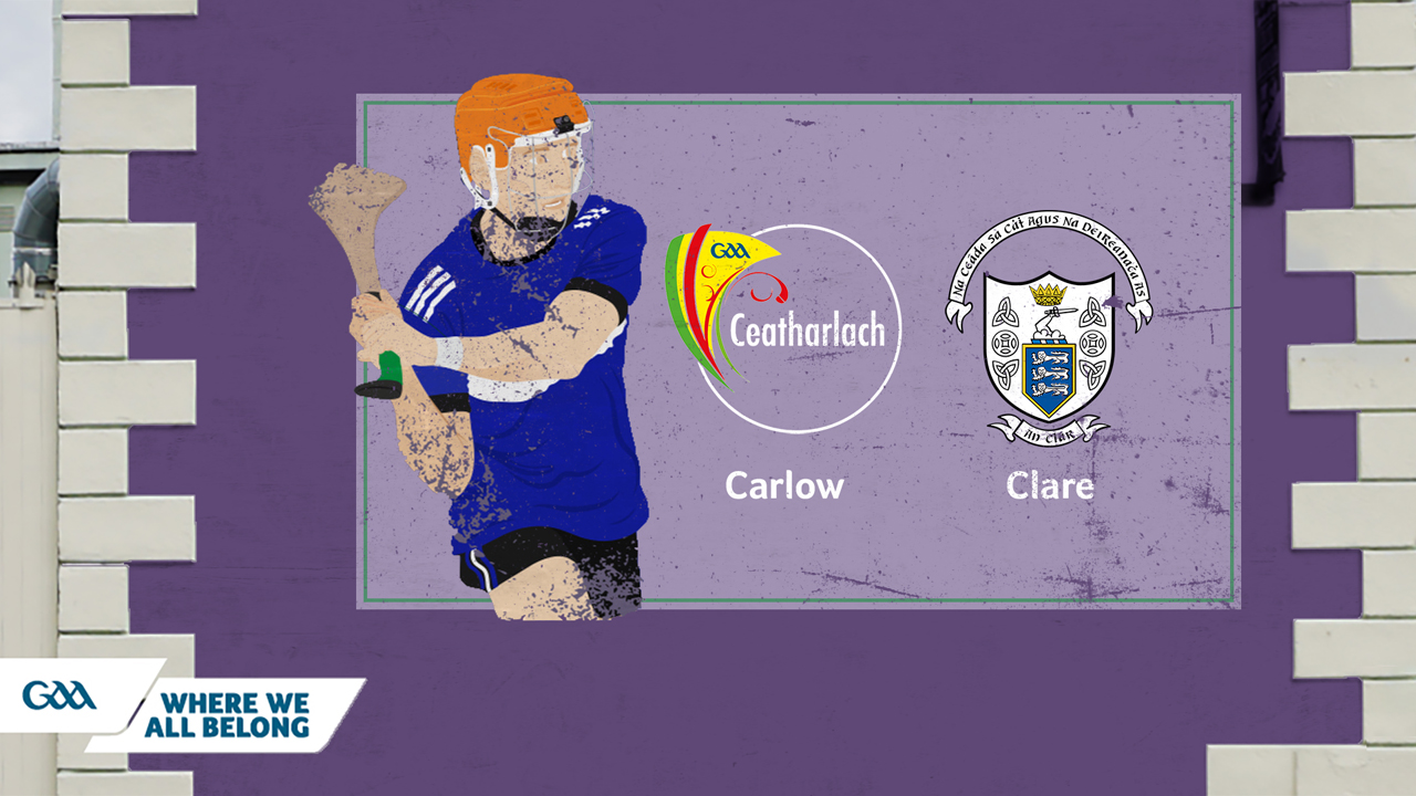 Carlow GAA Hurling vs Clare GAA Hurling poster