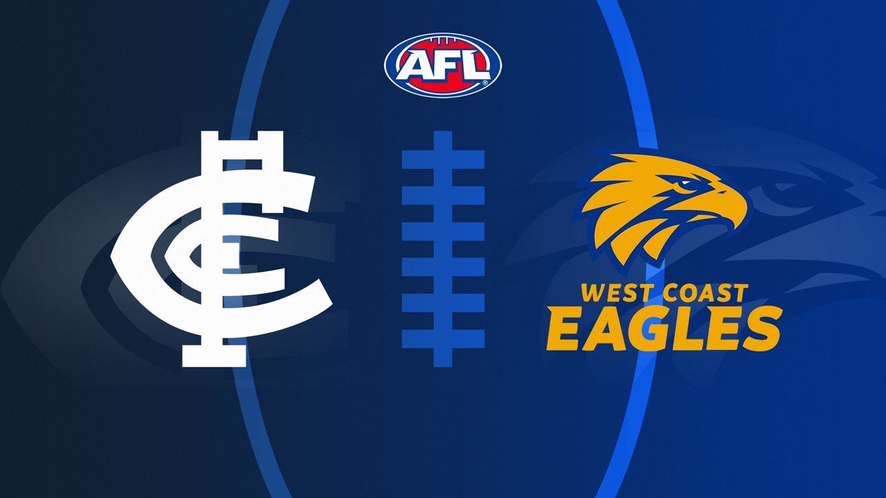 Carlton Football Club vs West Coast Eagles poster