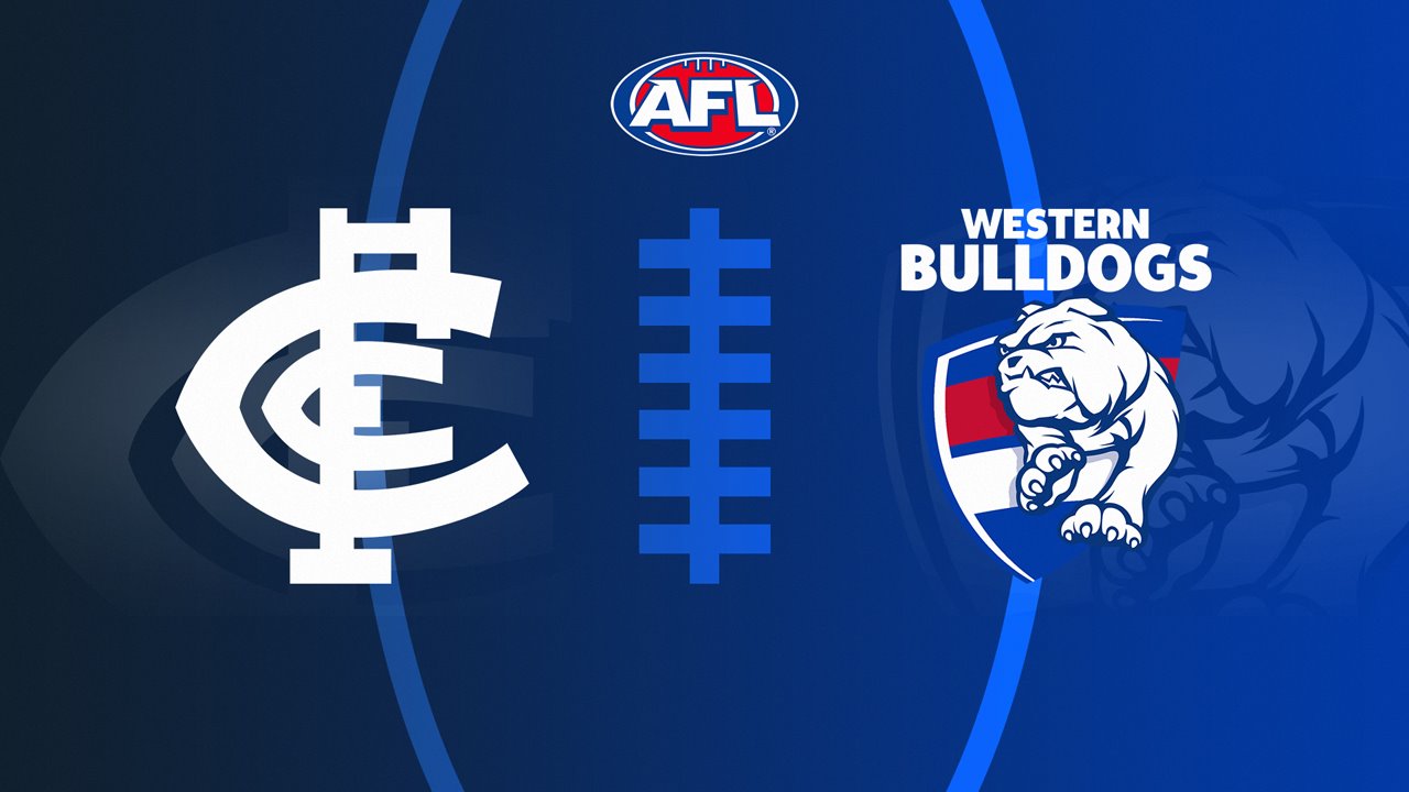 Carlton Football Club vs Western Bulldogs poster