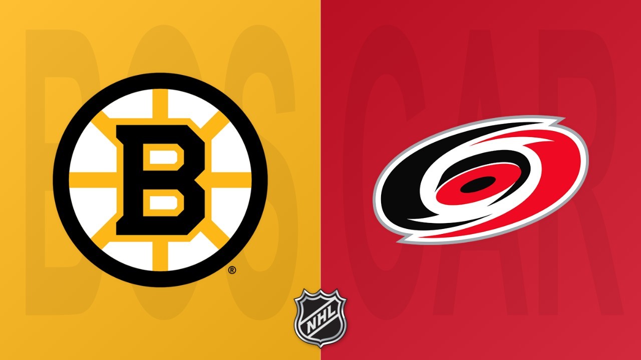 Carolina Hurricanes vs Boston Bruins poster