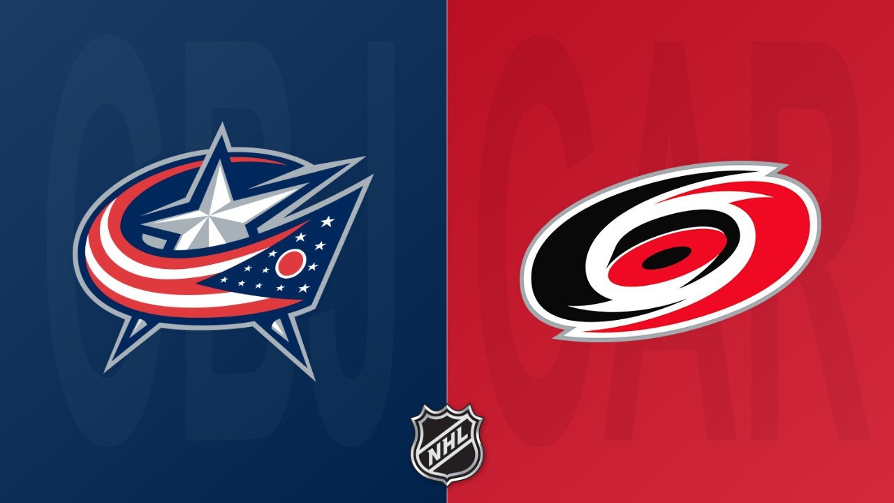 Carolina Hurricanes vs Columbus Blue Jackets poster