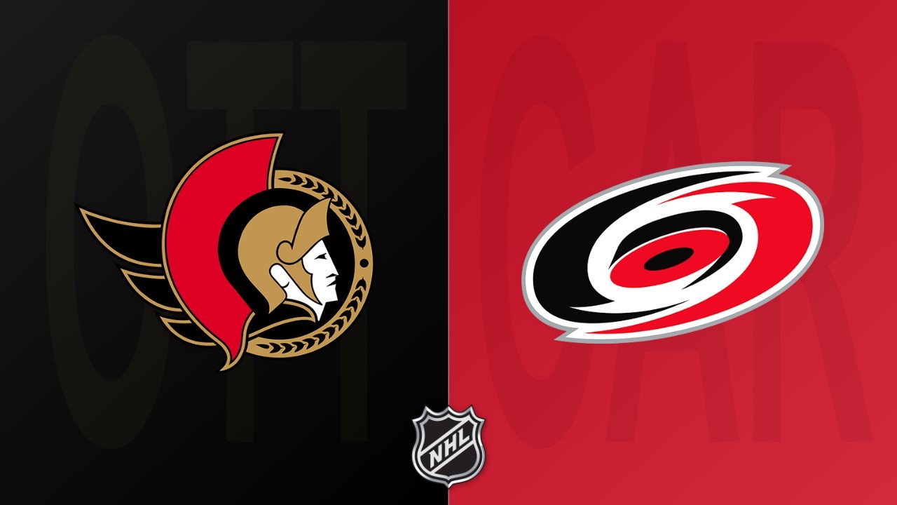 Carolina Hurricanes vs Ottawa Senators poster