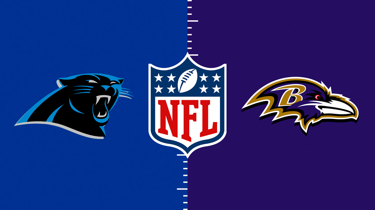 Carolina Panthers vs Baltimore Ravens poster