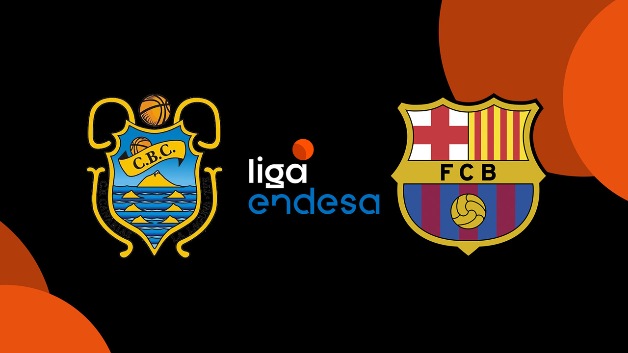 CB 1939 Canarias vs FC Barcelona Basquet poster