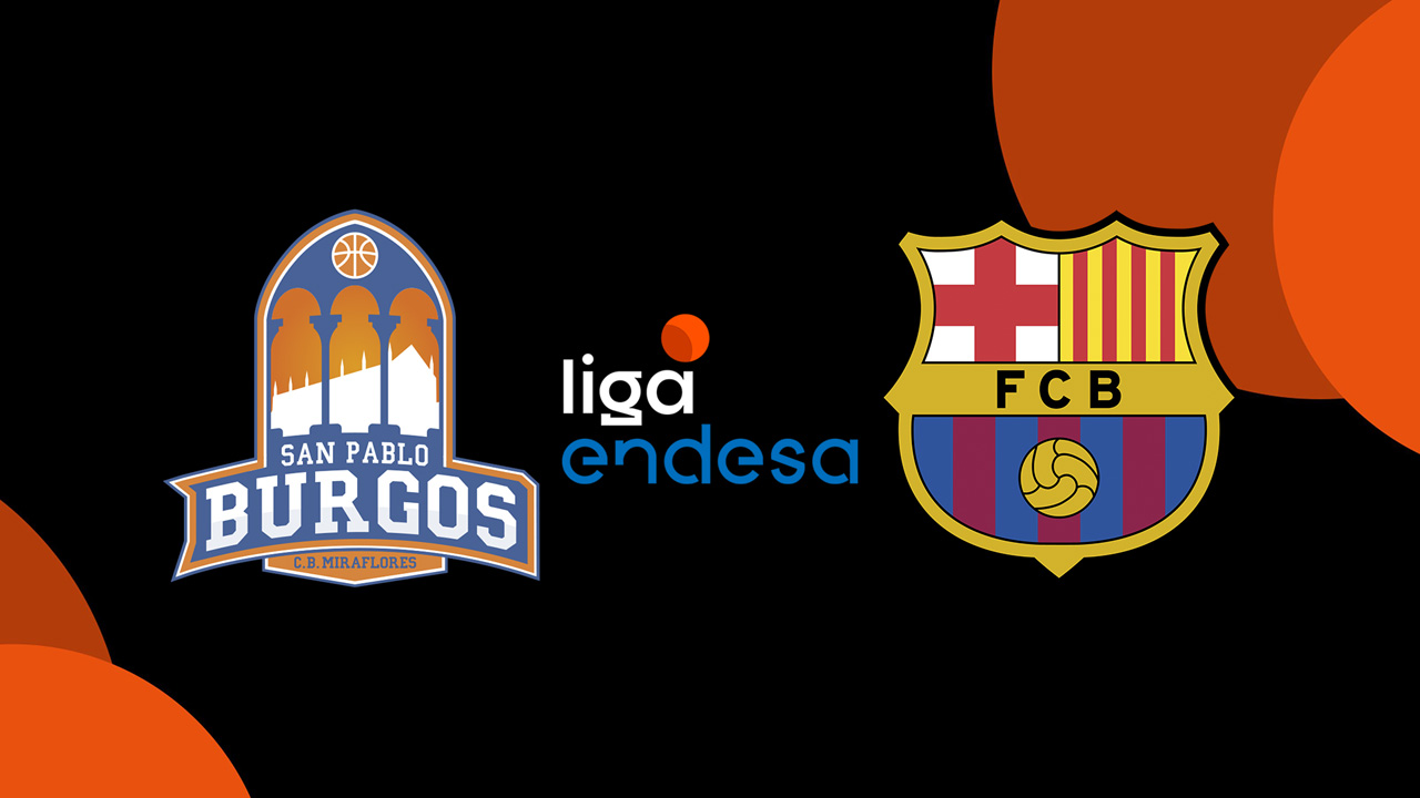 CB San Pablo Burgos vs FC Barcelona Basquet poster