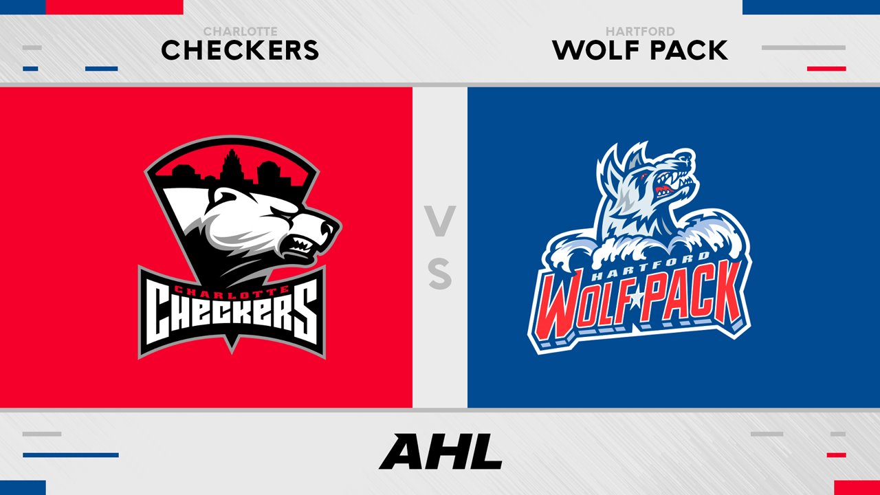 Charlotte Checkers vs Hartford Wolf Pack poster