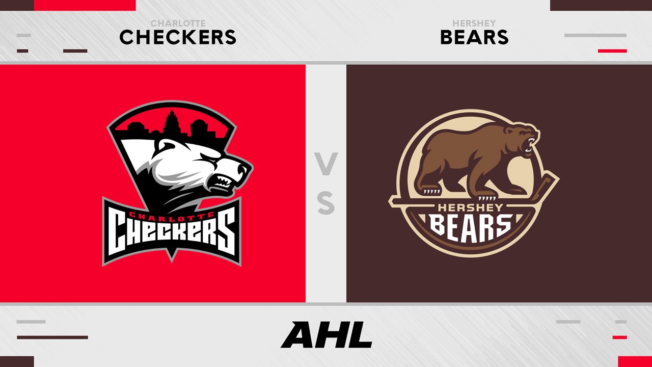 Charlotte Checkers vs Hershey Bears poster