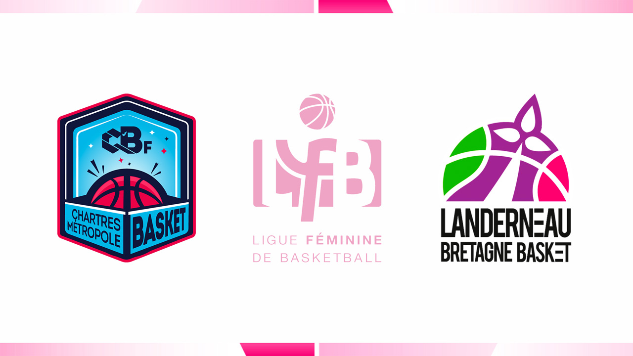 Chartres Basket Feminin vs Landerneau Bretagne Basket poster