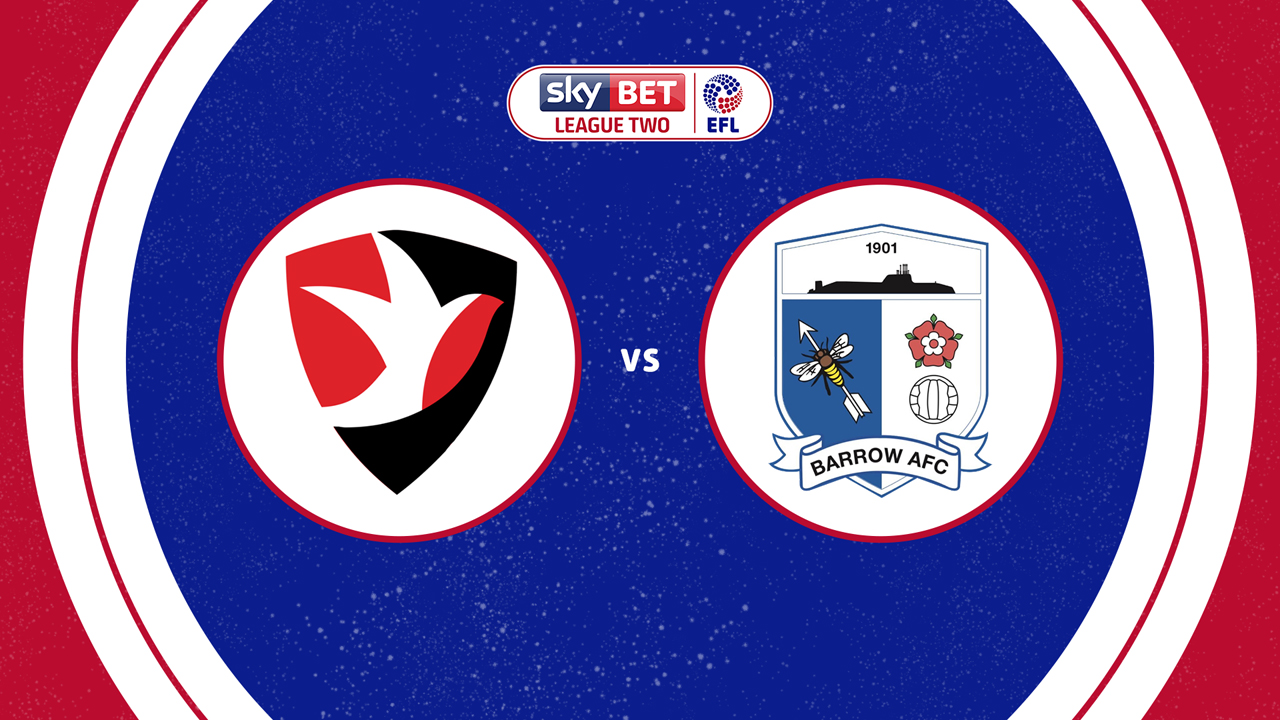 Cheltenham Town vs Barrow poster