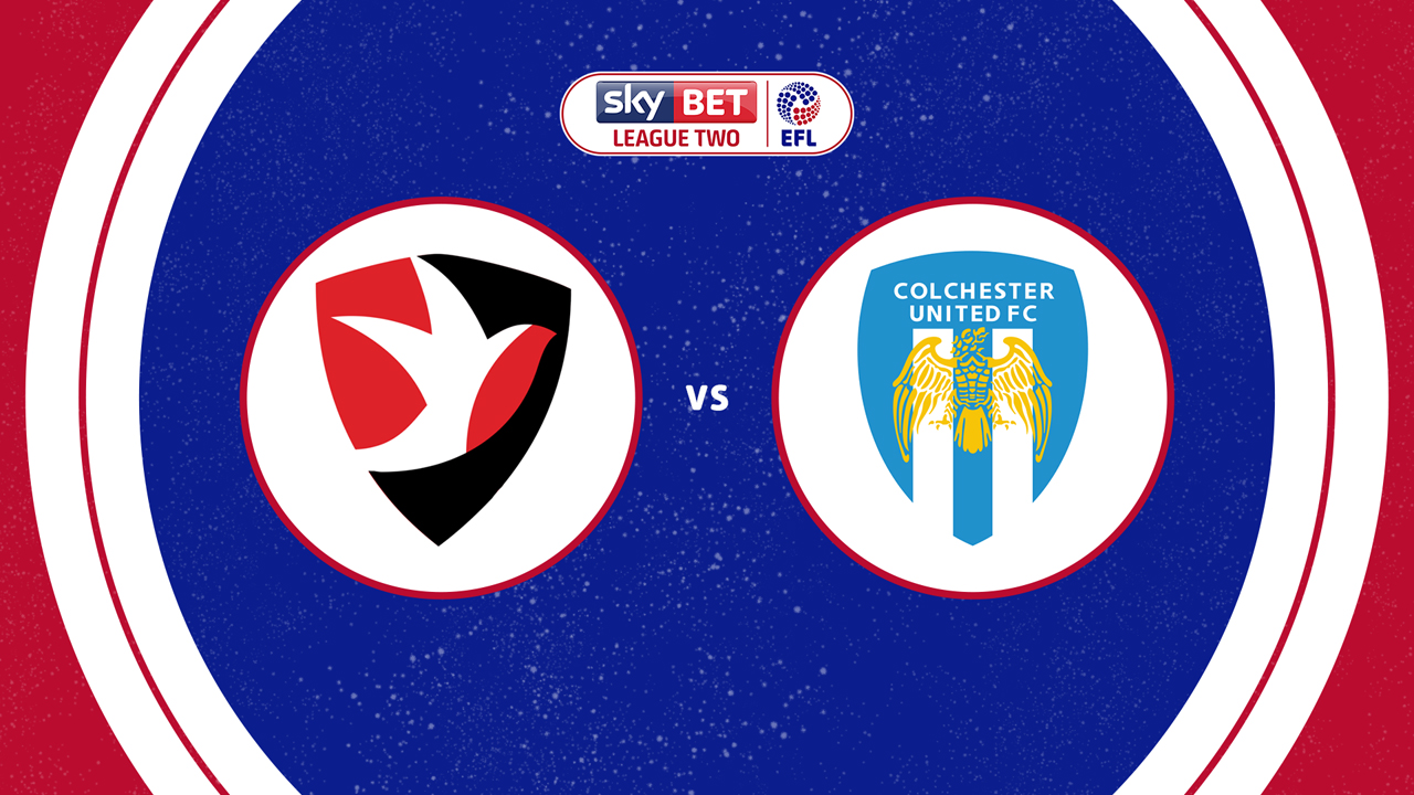Cheltenham Town vs Colchester United poster