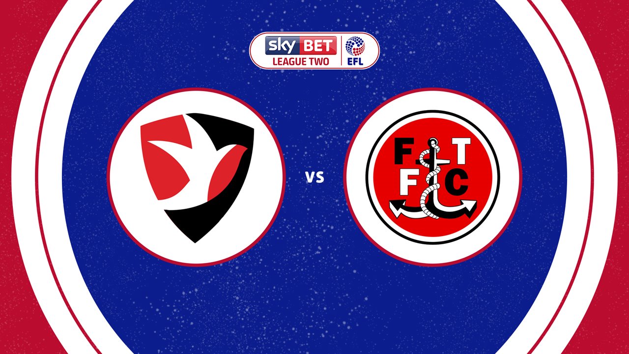 Cheltenham Town vs Fleetwood Town poster