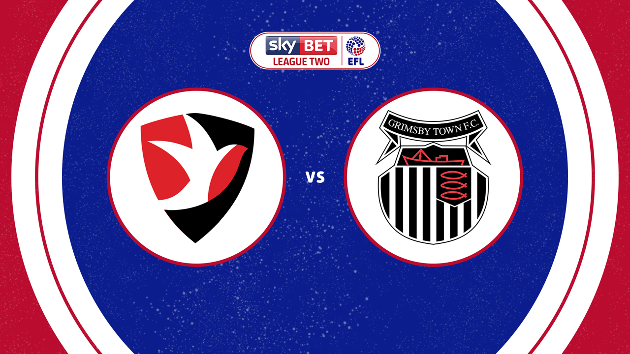 Cheltenham Town vs Grimsby Town poster