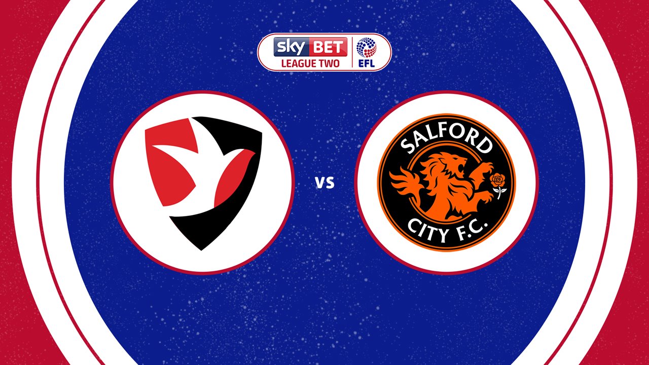 Cheltenham Town vs Salford City poster