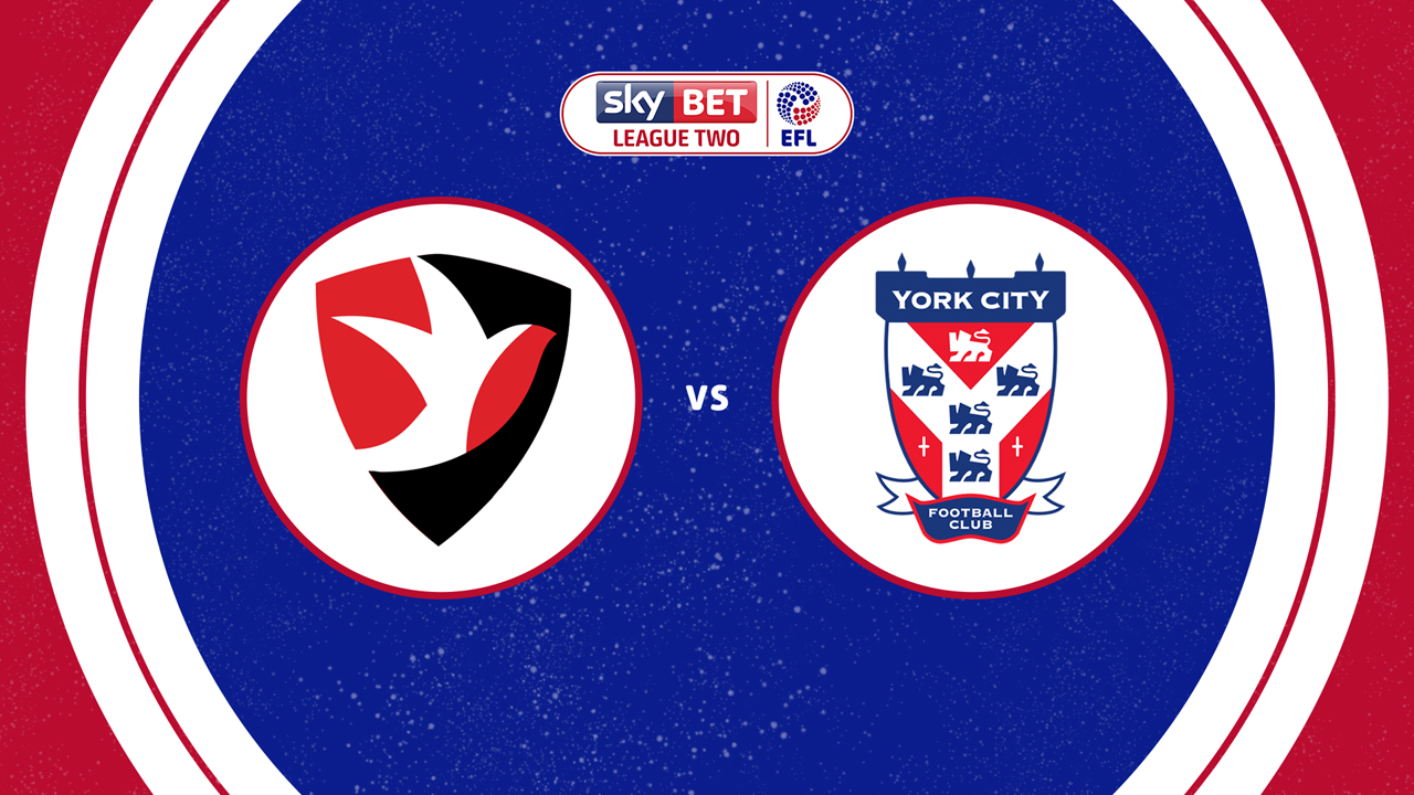 Cheltenham Town vs York City poster