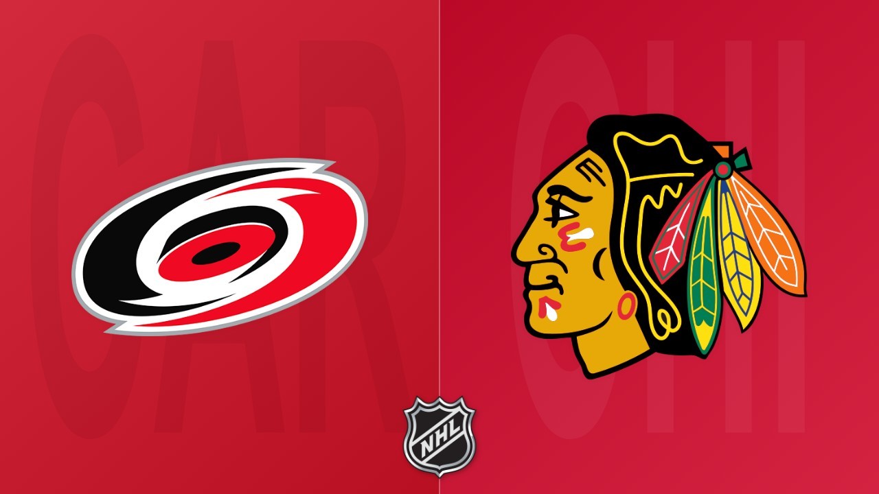 Chicago Blackhawks vs Carolina Hurricanes poster