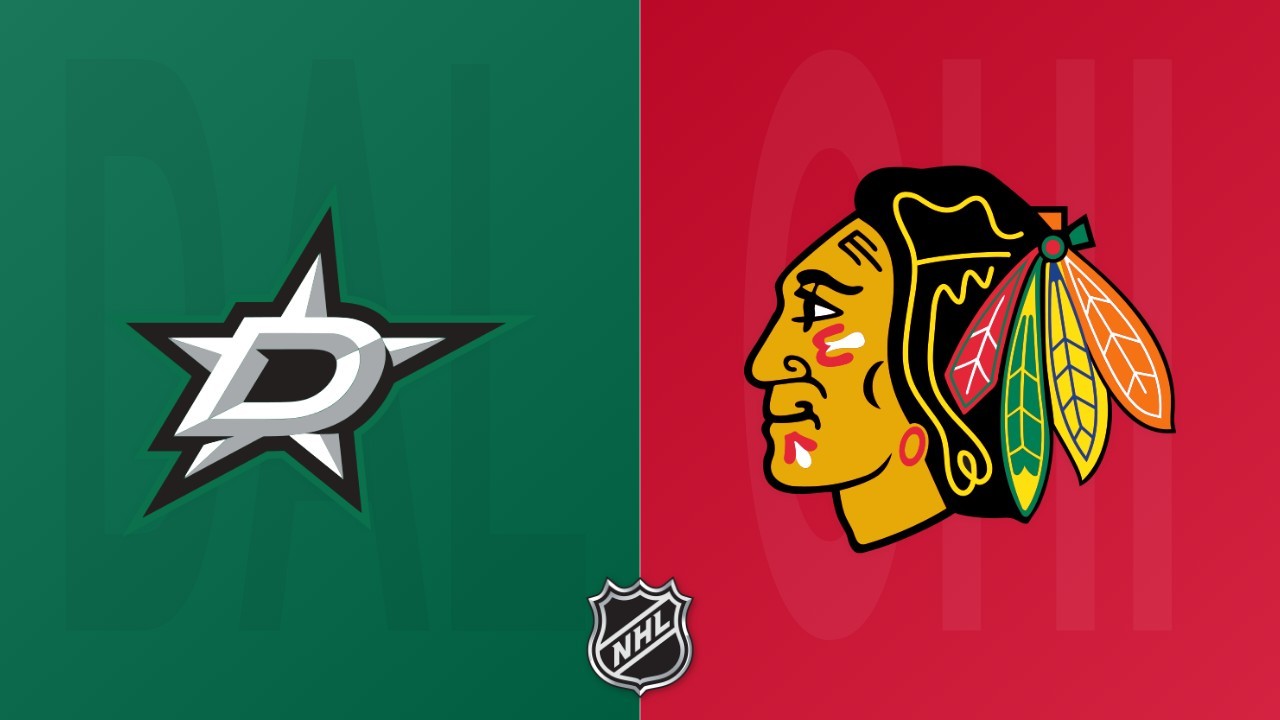 Chicago Blackhawks vs Dallas Stars poster