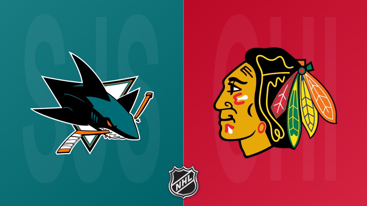 Chicago Blackhawks vs San Jose Sharks poster