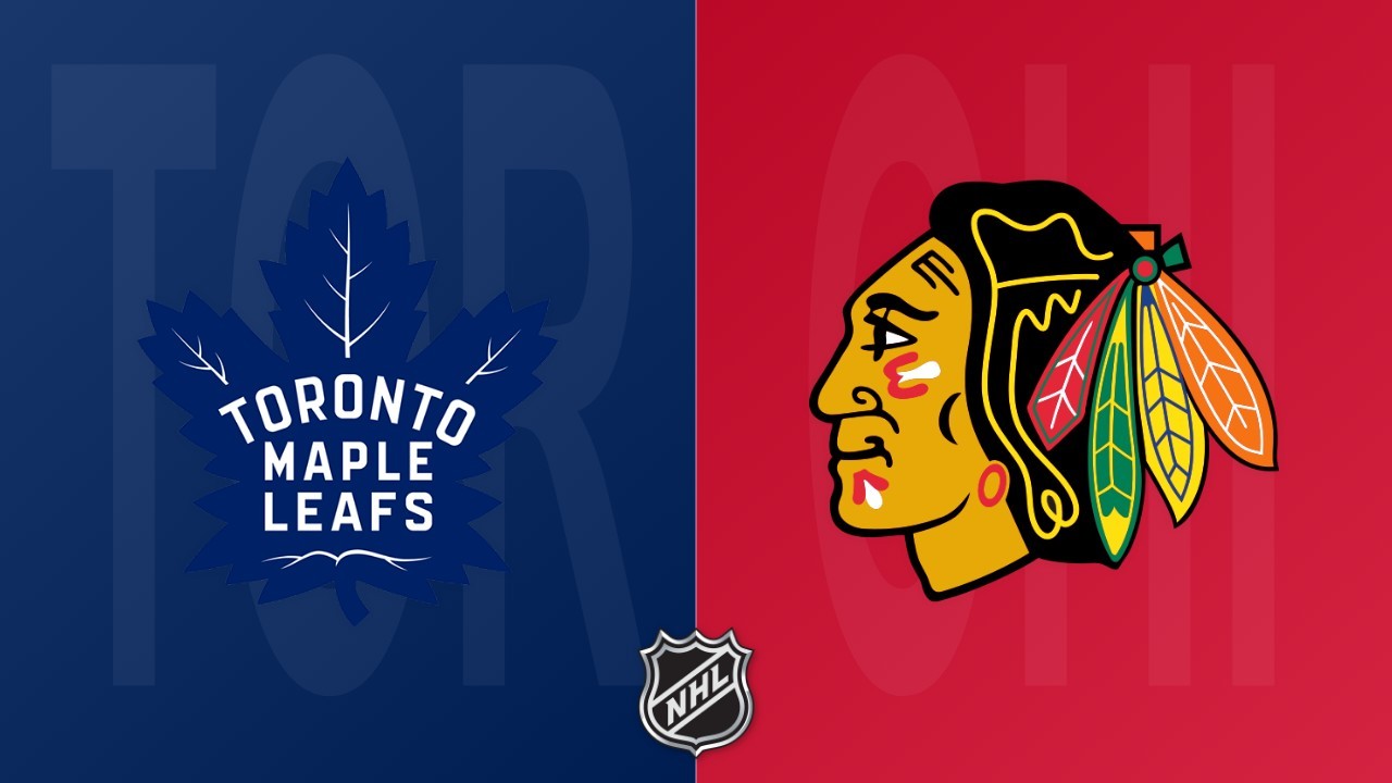 Chicago Blackhawks vs Toronto Maple Leafs poster