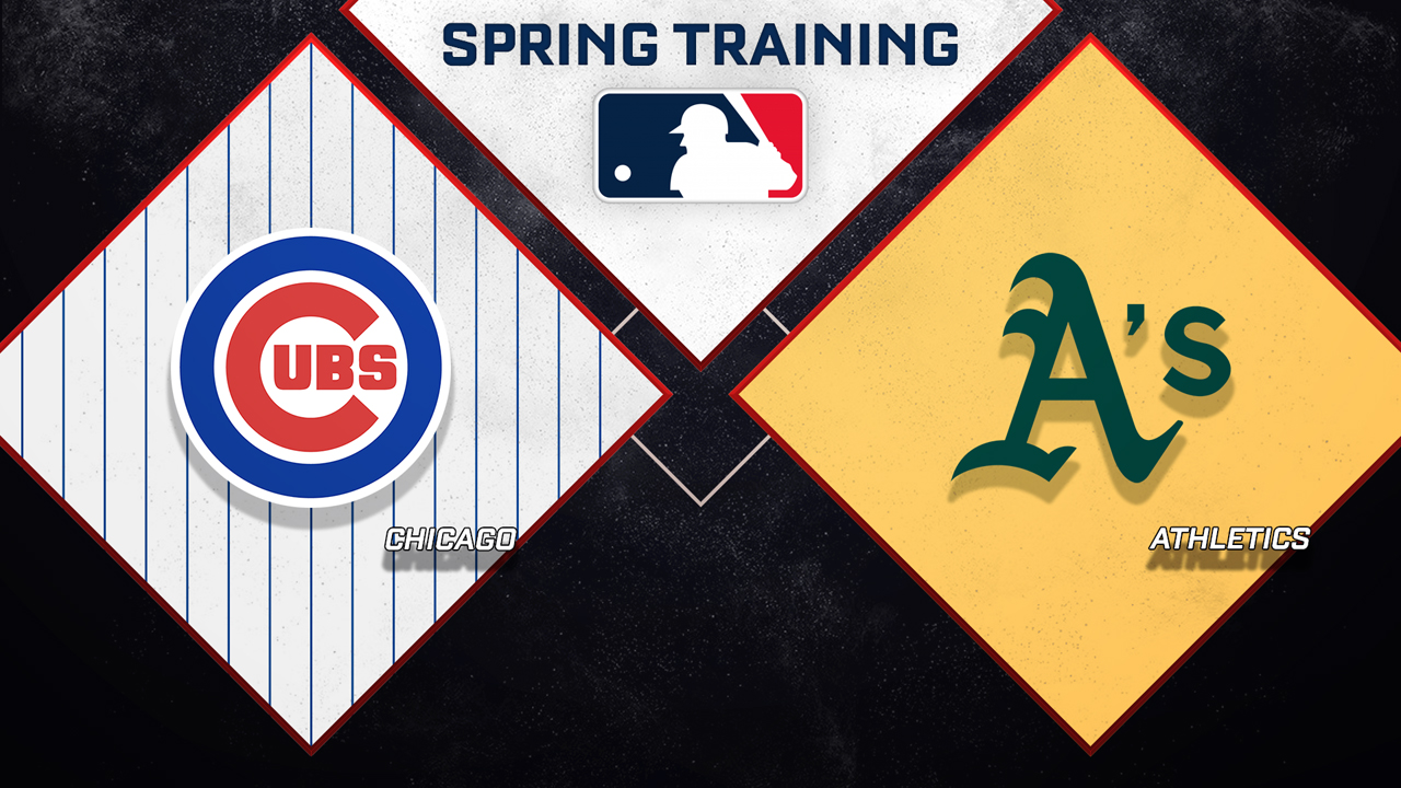 Chicago Cubs vs Athletics poster