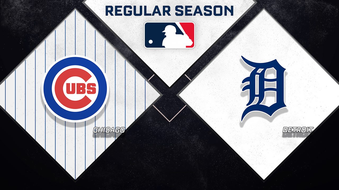 Chicago Cubs vs Detroit Tigers poster